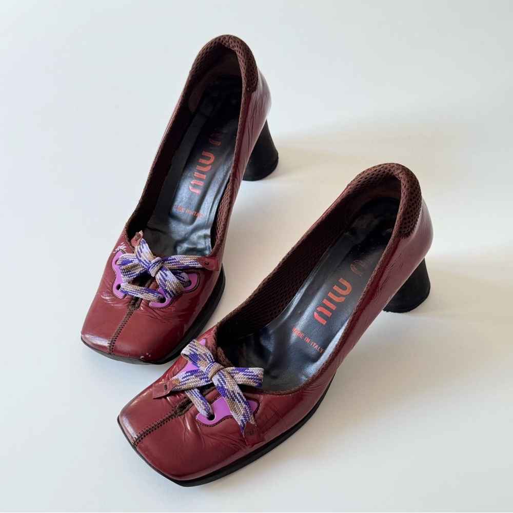 Miu Miu FW1999 Archive Leather Pumps - Picture 3 of 7